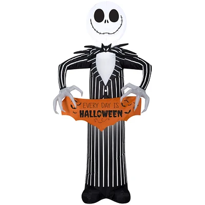 5ft. Airblown® Inflatable Disney Jack Skellington with Banner