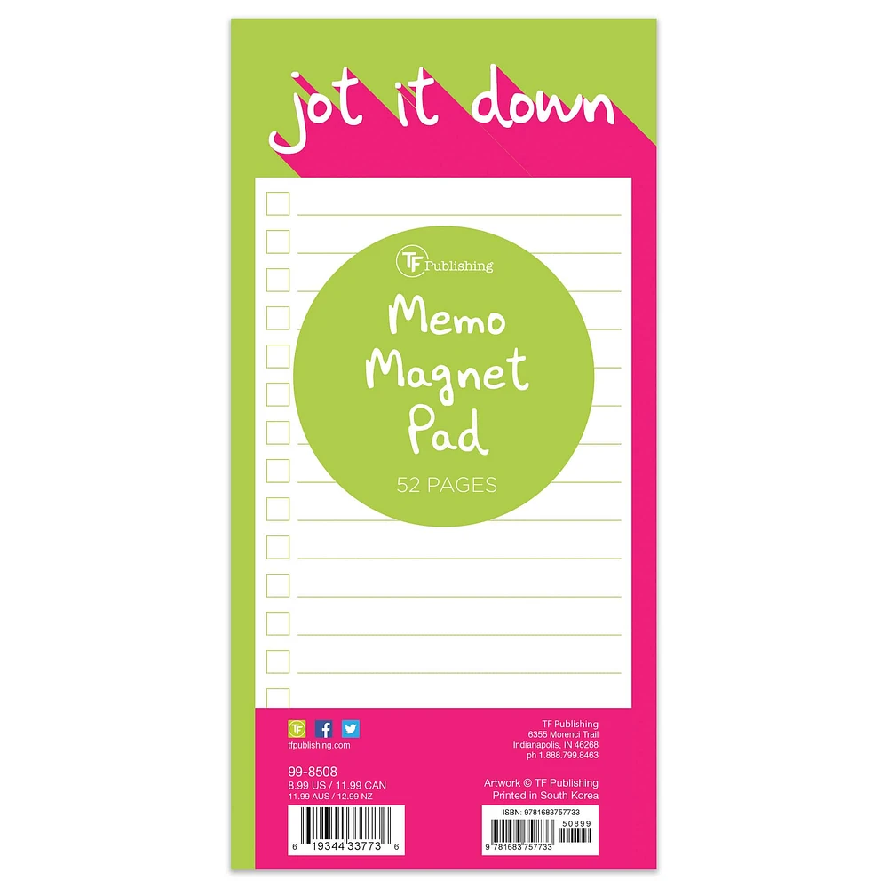 TF Publishing Pop Art Memo Magnet Pad