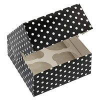 Black & White Polka Dot Cupcake Boxes by Celebrate It®