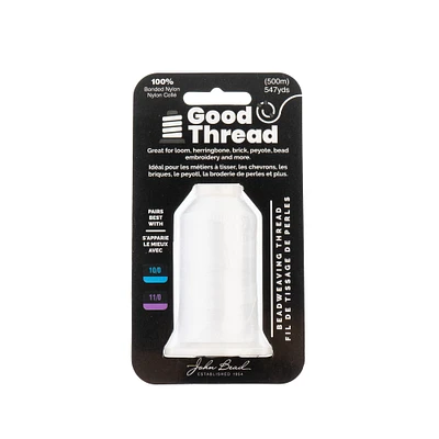 6 Pack: Good Thread White Beadweaving Thread