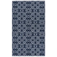 RugSmith Navy Pascal Anti-Fatigue Kitchen Mat