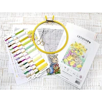 Letistitch Counted Cross Stitch Kit Easter Rabbit and Chicks