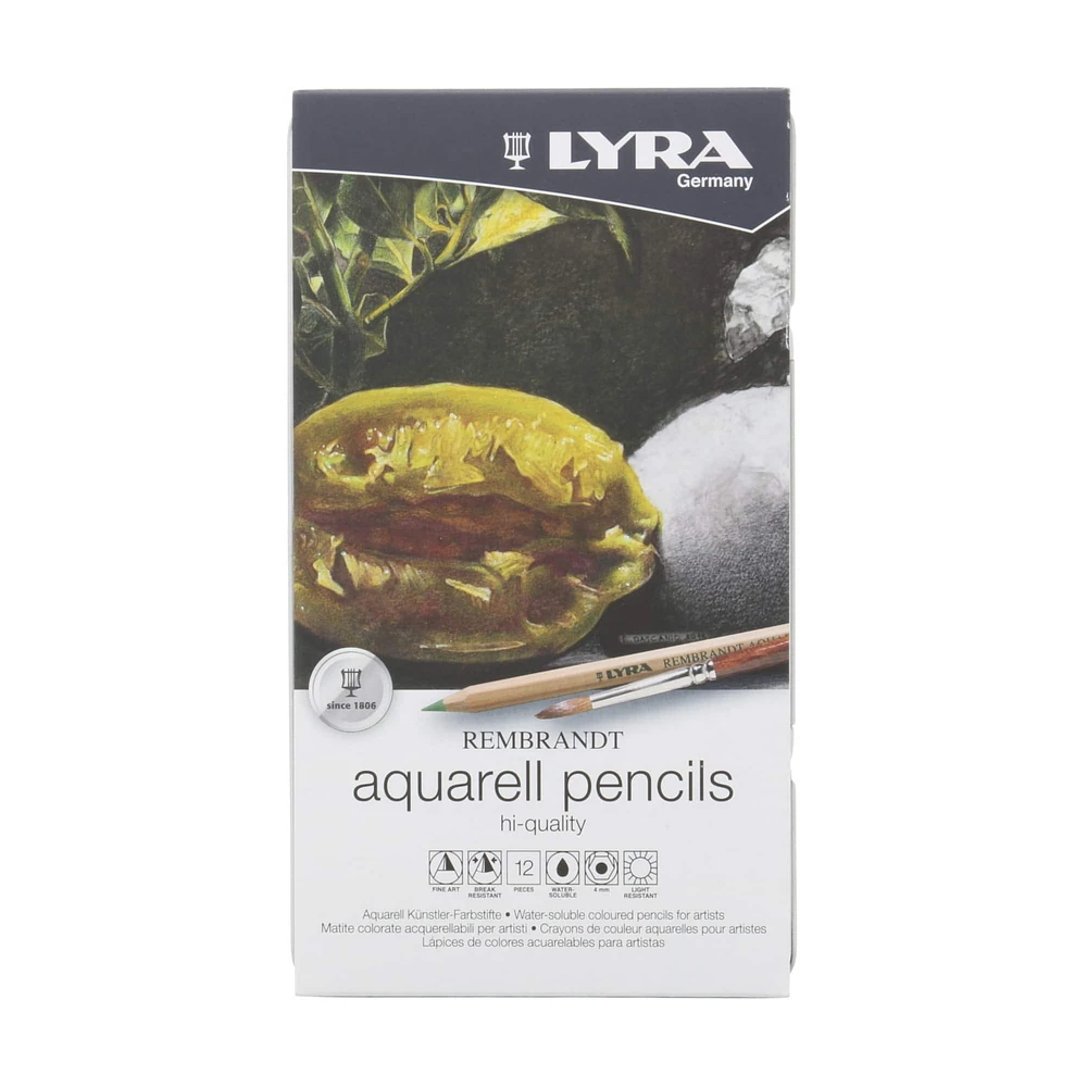 Lyra Rembrandt Aquarell Colored Pencils 12 Color Set