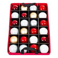 Santa's Bag 48ct. 3" Christmas Ornament Storage Box with Dividers