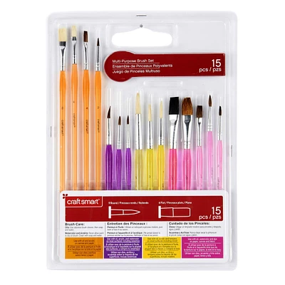 12 Pack: Multi-Use Brush Set by Craft Smart®