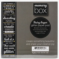 Memory Box Glitter Paper Pad 6"X6" 24/Pkg-Delicate Pastel