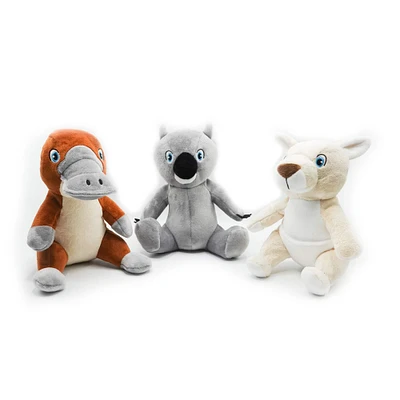 Royal Pet Toys Outback Pack Plush Squeaker Dog Toy Set