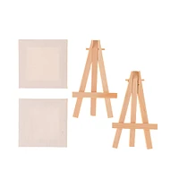 Hello, Artist! Mini Canvas With Easel Party Pack, 4ct.