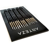 Arteza® Handmade Taklon Hair 15 Piece Miniature Detail Paint Brush Set