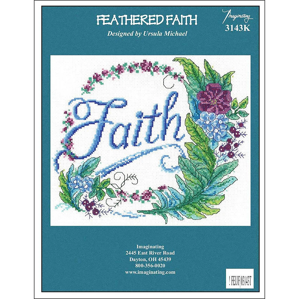 Imaginating Feathered Faith Counted Cross Stitch Kit