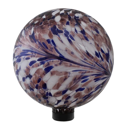 10" Purple & White Swirl Garden Gazing Ball