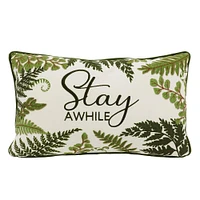 Stay Awhile Fern Pillow by Ashland®