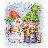 Mp Studia Striped Winter Counted Cross Stitch Kit