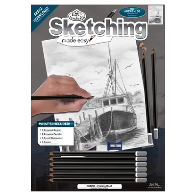 Royal & Langnickel® Sketching Made Easy™ Fishing Boat Kit