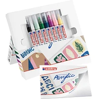 4 Packs: 8 ct. (32 total) edding® Nordic Starter Acrylic Markers