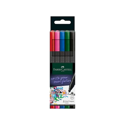 Faber-Castell® Basic Colors Grip Finepen Set