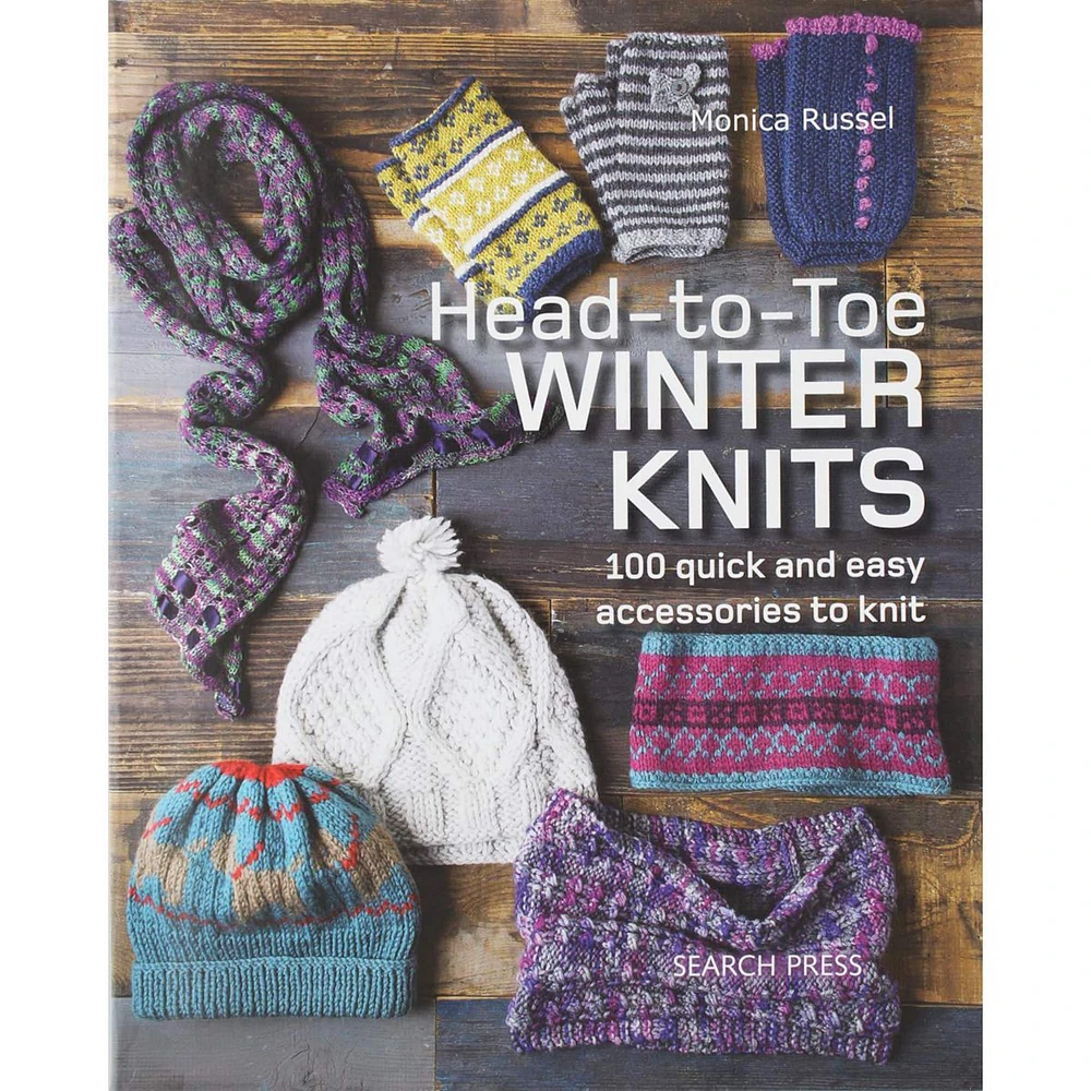 Search Press Head To Toe Winter Knits Book