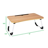 Mind Reader Freestanding Portable Foldable Lap Desk with Fold-Up Legs