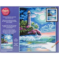 Dimensions® PaintWorks™ Lighthouse in the Moonlight Paint-by-Number Kit