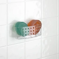 Bath Bliss Compact Clear Suction Bath Basket