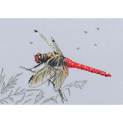 RTO Dragonfly on the Dandelion's Parachute Cross Stitch Kit