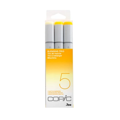 6 Packs: 3 ct. (18 total) Copic® Sketch Marker Blending Trio Set 5, Yellow