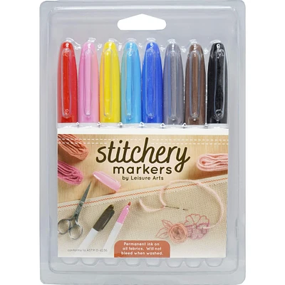 Leisure Arts® Color Stitchery Fabric Marker Set