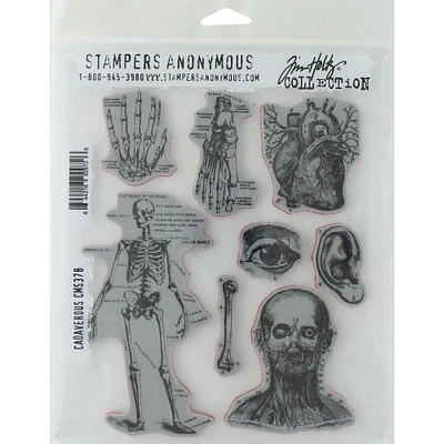 Stampers Anonymous Tim Holtz® Cadaverous Cling Mount Stamp Set