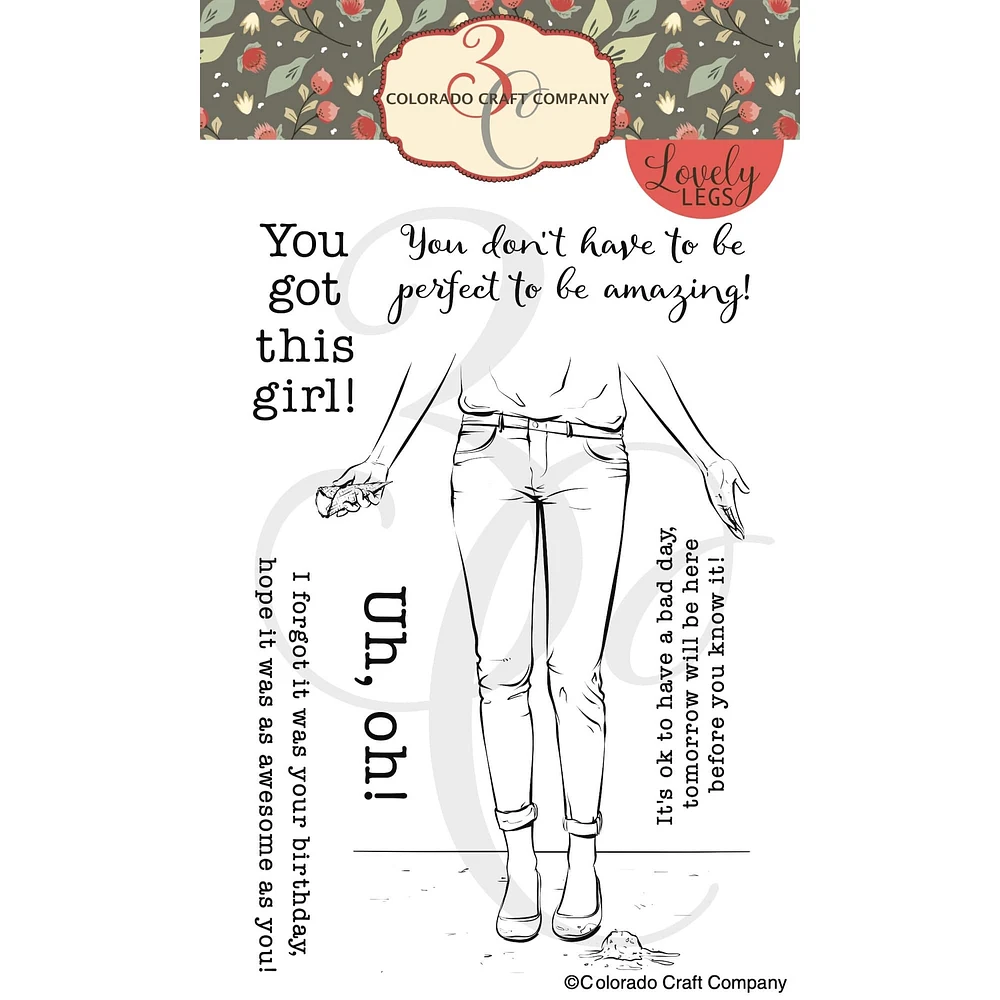 Colorado Craft Company Uh, Oh! Lovely Legs Clear Stamps