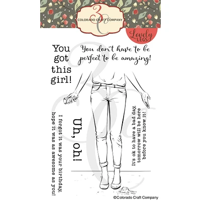 Colorado Craft Company Uh, Oh! Lovely Legs Clear Stamps