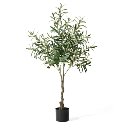 Glitzhome® 4ft. Faux Olive Tree in Pot