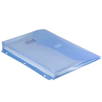 JAM Paper 9.5" x 11.5" Hook & Loop Closure 3-Hole Punch Plastic Envelopes