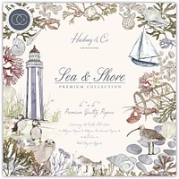 Craft Consortium Sea & Shore Double-Sided Paper Pad, 6" x 6"