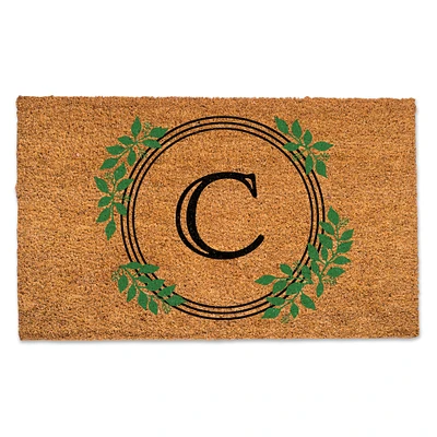 Laurel Circle Monogram Door Mat