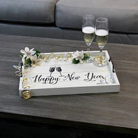 Elegant Designs™ 15.5" Happy New Year Serving Tray with Handles