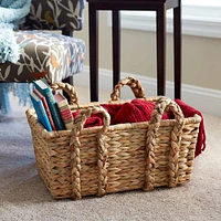 Household Essentials Wicker Storage Basket with Handles