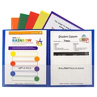 6 Packs: 6 ct. (36 total) C-Line® Assorted Colors Classroom Connector™ School-To-Home Folders