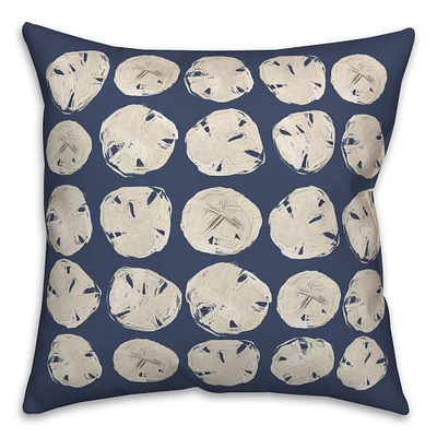 Coastal Sand Dollars Throw Pillow