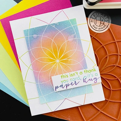 Hero Arts® Bold Prints™ Floral Color Wheel Cling Stamp