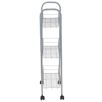 Household Essentials 30" Slim 3-Shelf Storage & Utility Cart