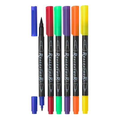 6 Packs: 6 ct. (36 total) Realeather® Leather Dye Markers
