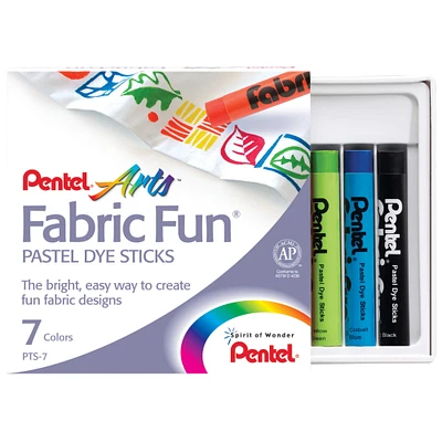 Pentel Arts® Fabric Fun® 7 Color Dye Stick Set