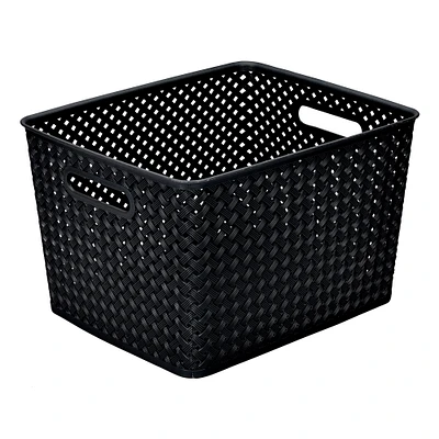 Simplify Large Wicker Storage Bin