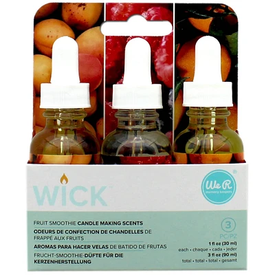 We R Memory Keepers® Wick™ Fruit Smoothie Candle Making Scents, 3ct.