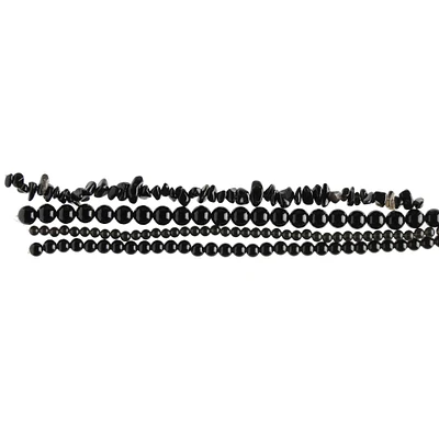 Black Obsidian Beads Value Pack by Bead Landing™