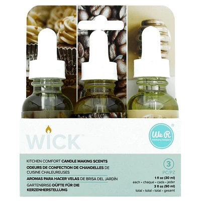 We R Memory Keepers® Wick™ Kitchen Comfort Candle Making Scents, 3ct.