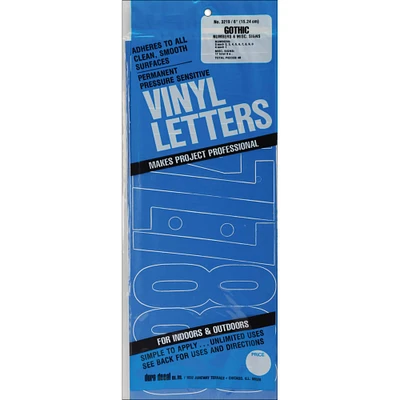Graphic Products 6" Permanent Adhesive Vinyl Numbers