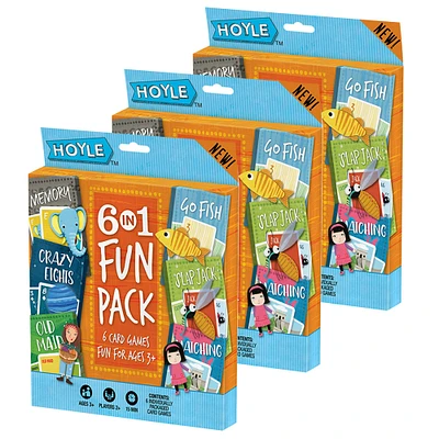 Hoyle™ 6 in 1 Fun Pack Classic Children's Games, 3ct.