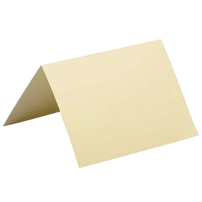 JAM Paper A7 Strathmore Ivory Wove Fold Over Cards