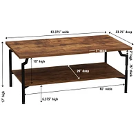 Household Essentials Crown Coffee Table